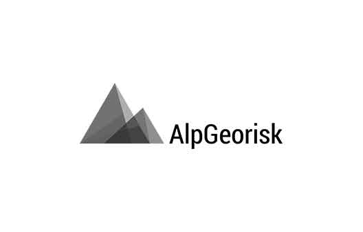 Alpgeorisk logo grau